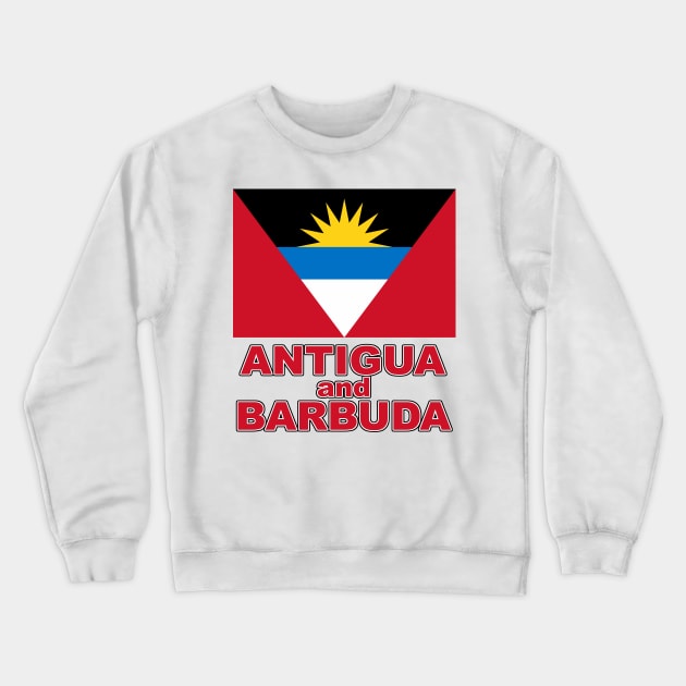 The Pride of Antigua and Barbuda - Antiguan National Flag Design Crewneck Sweatshirt by Naves